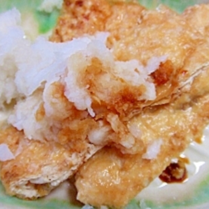 焼くだけ油揚げ*大根おろし添え